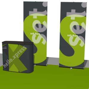 Trade show display banners.