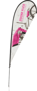 Zoom extra large flag teardrop