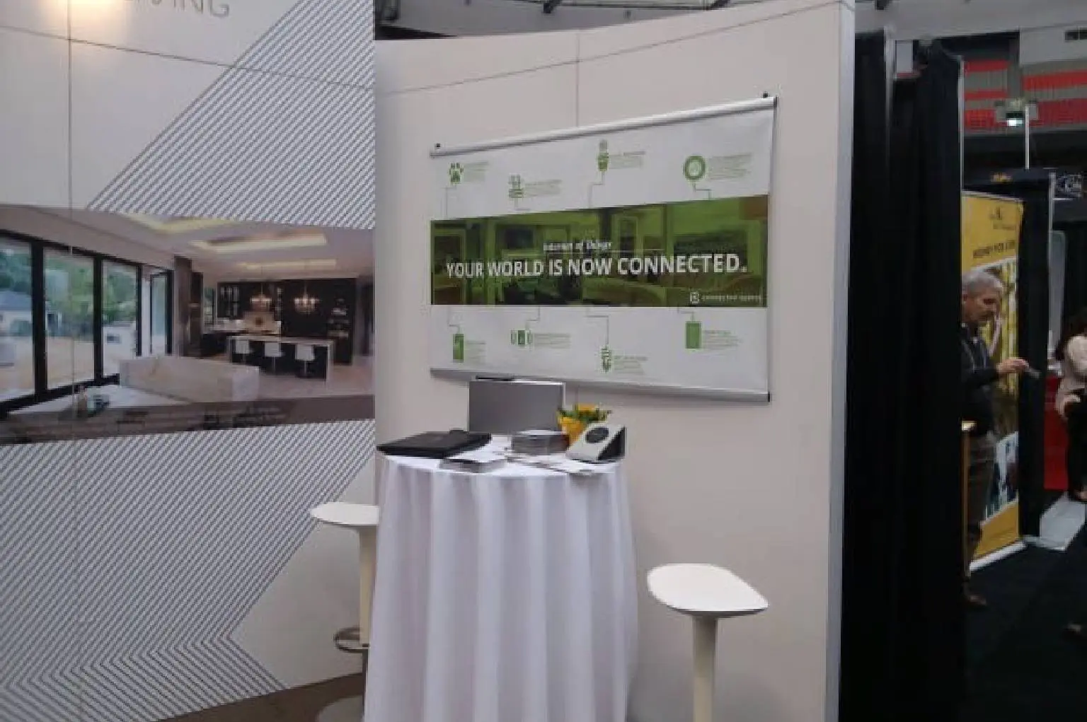 Connected Spaces at Home & Garden Show 2015, Vancouver BC Place, Custom booth set up and dismantle.